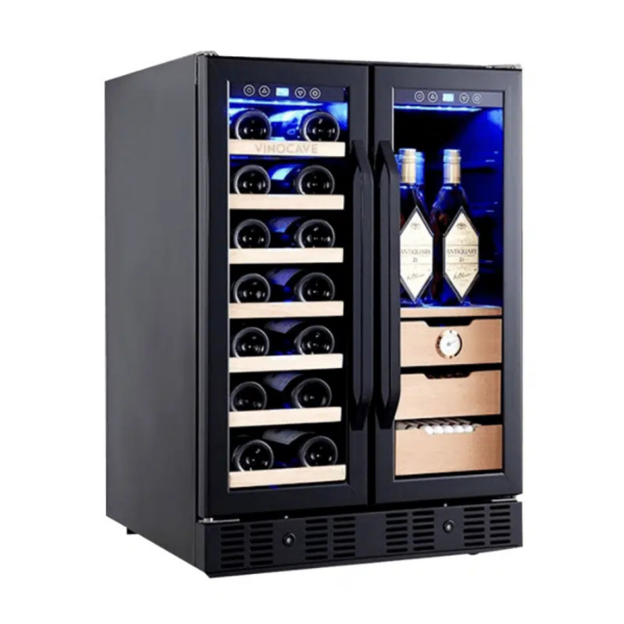 Tủ Rượu Vang Và Cigar 2 Trong 1 Vinocave Máy Nén CWC-150C